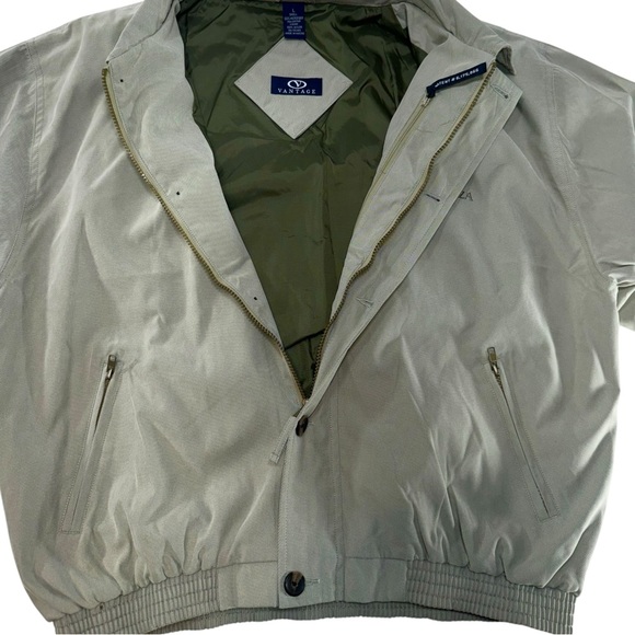 TRUMP PLAZA Men’s Size Large Olive Green Full Zip Jacket  READ BELOW! - Picture 4 of 6